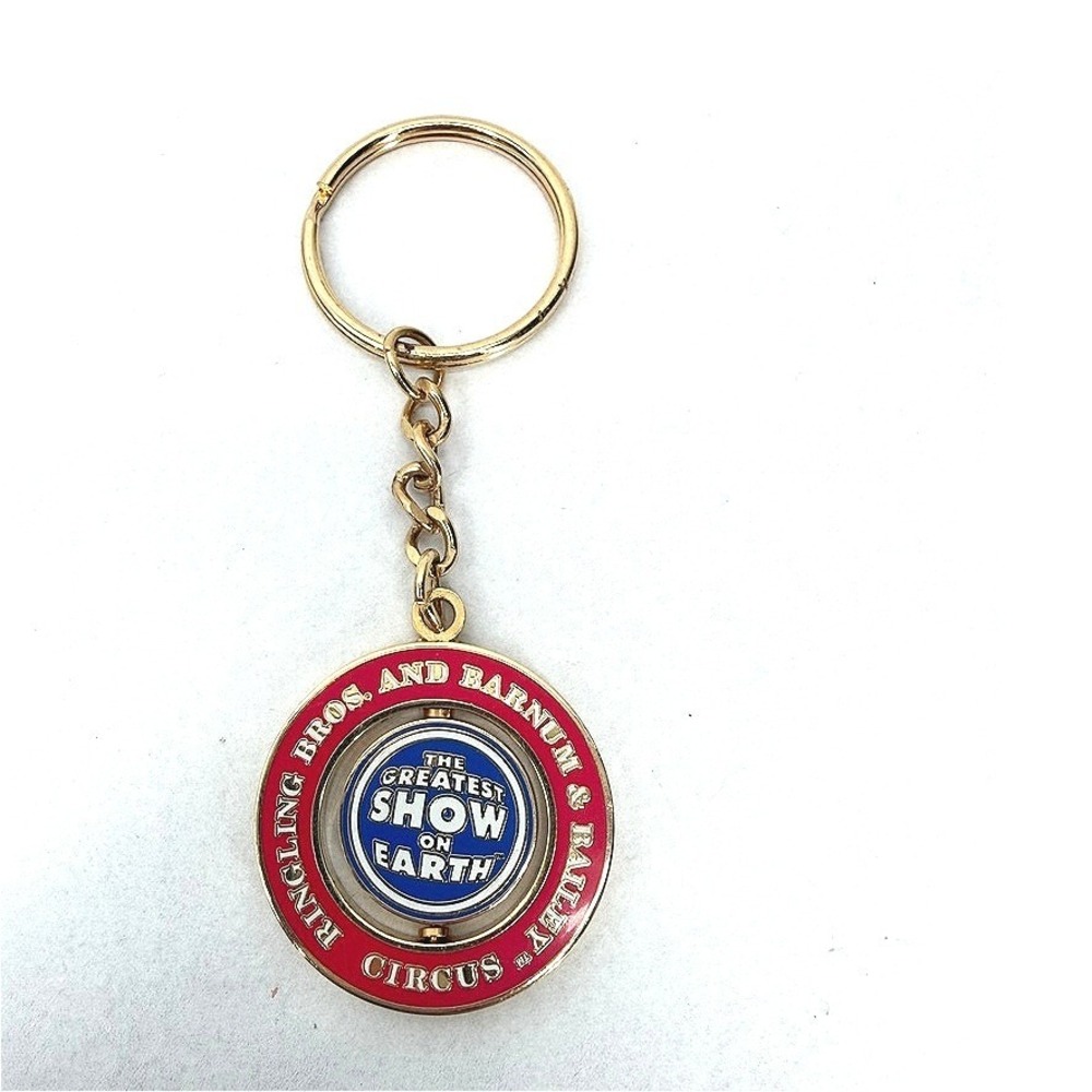 Greatest Show on Earth Keychain Ringling Bros Barnum & Bailey Circus Spinner